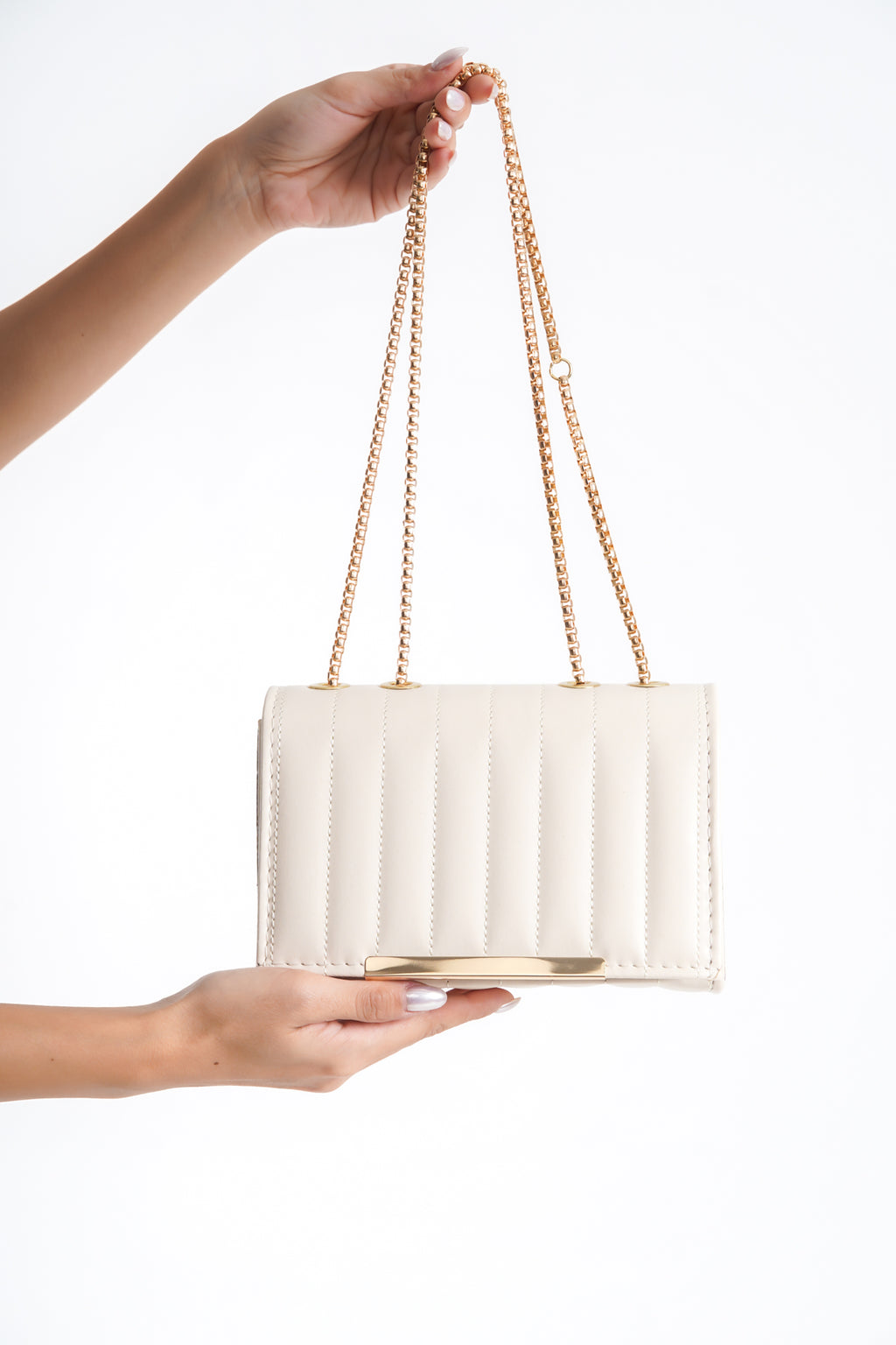 Gold Detaylı Kapitone Omuz Çantası