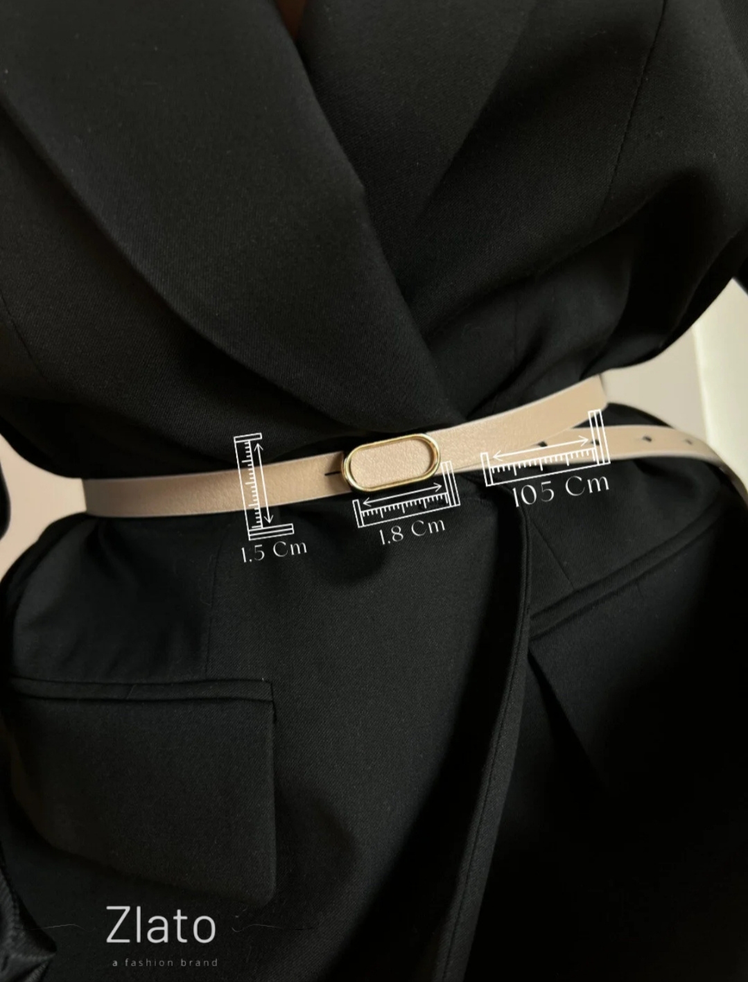 Zlato Kadın Oval Gold Kadın Pantolon Ceket Elbise Gömlek Kemeri