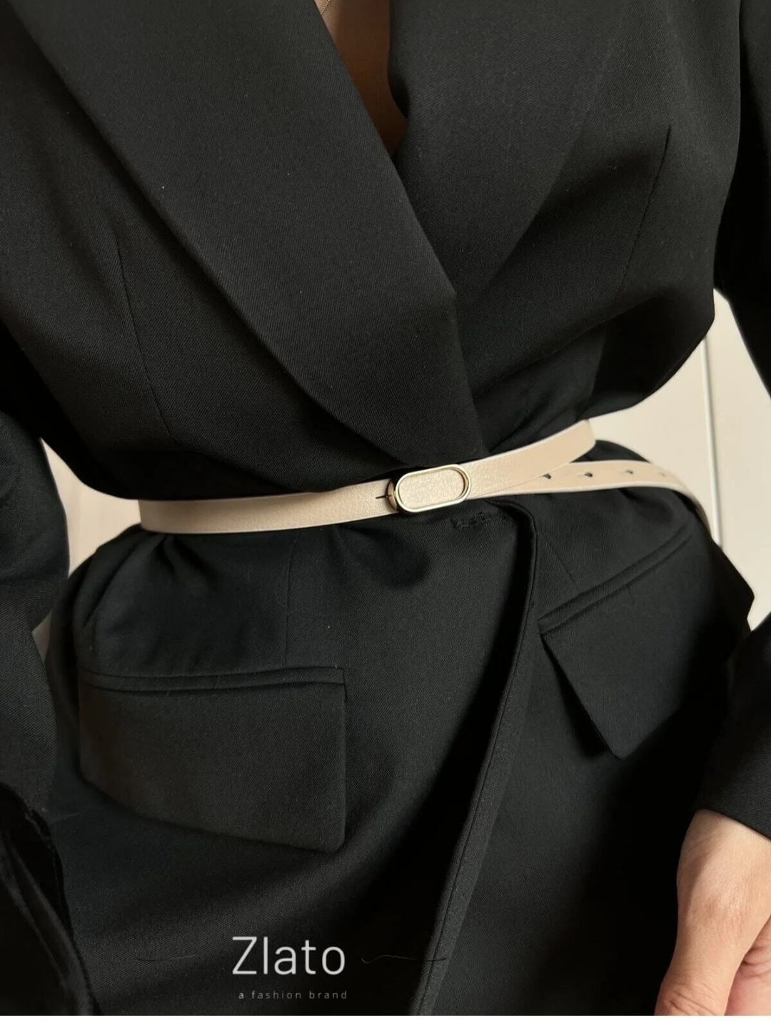 Zlato Kadın Oval Gold Kadın Pantolon Ceket Elbise Gömlek Kemeri