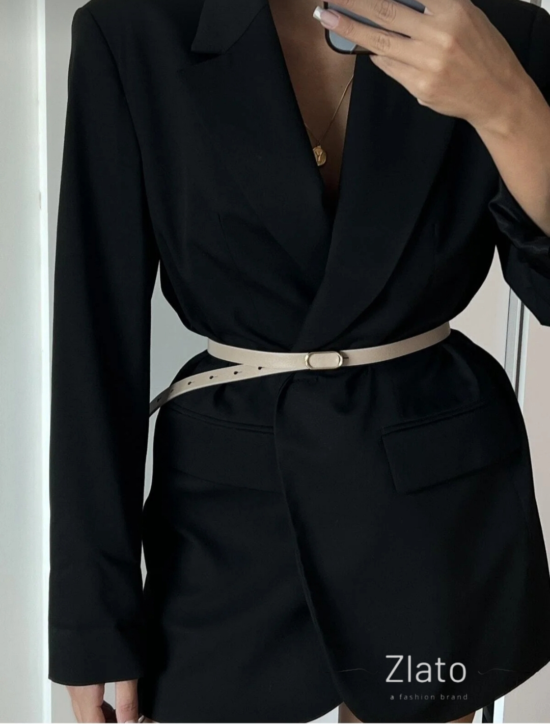 Zlato Kadın Oval Gold Kadın Pantolon Ceket Elbise Gömlek Kemeri