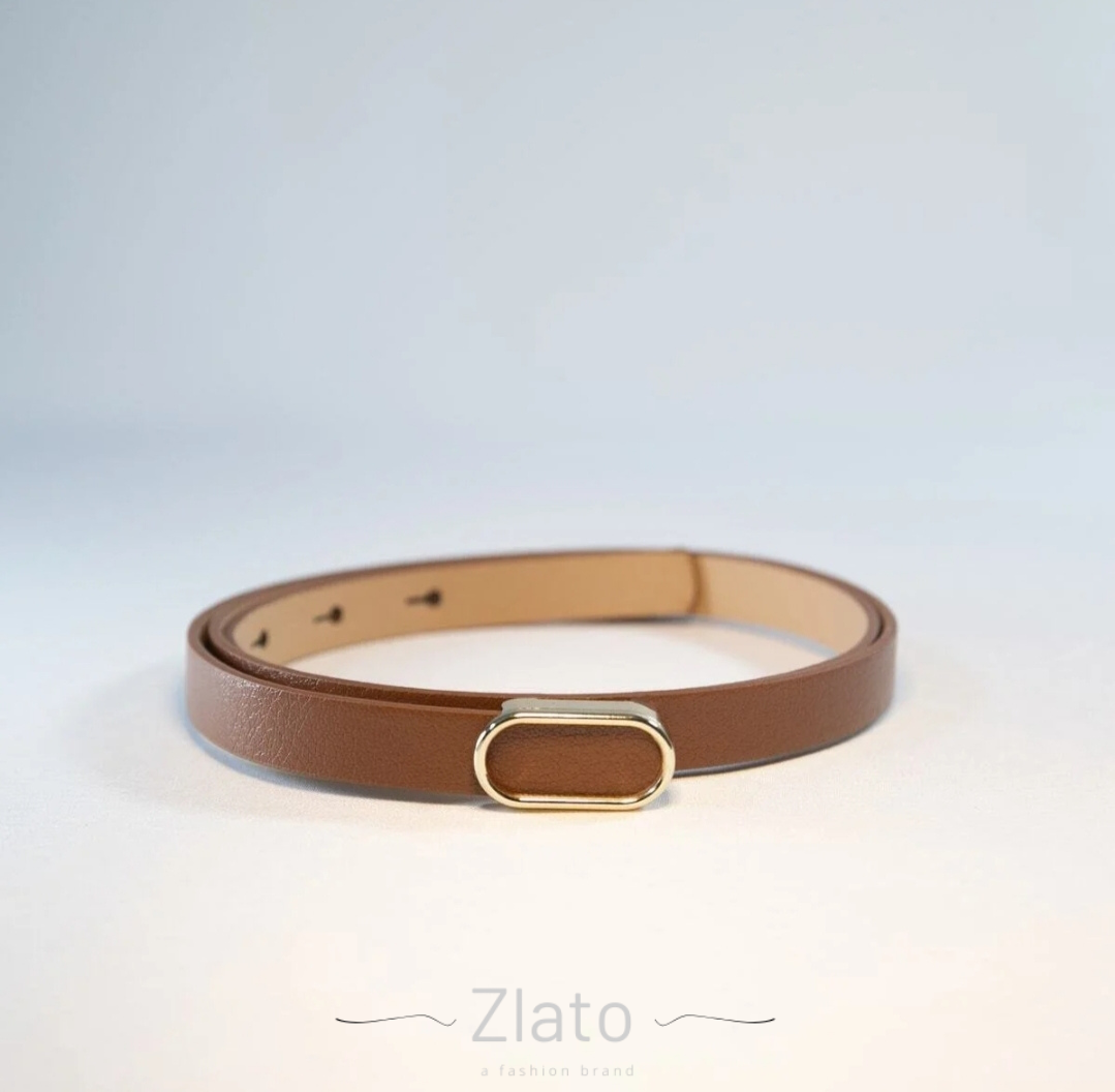 Zlato Kadın Oval Gold Kadın Pantolon Ceket Elbise Gömlek Kemeri