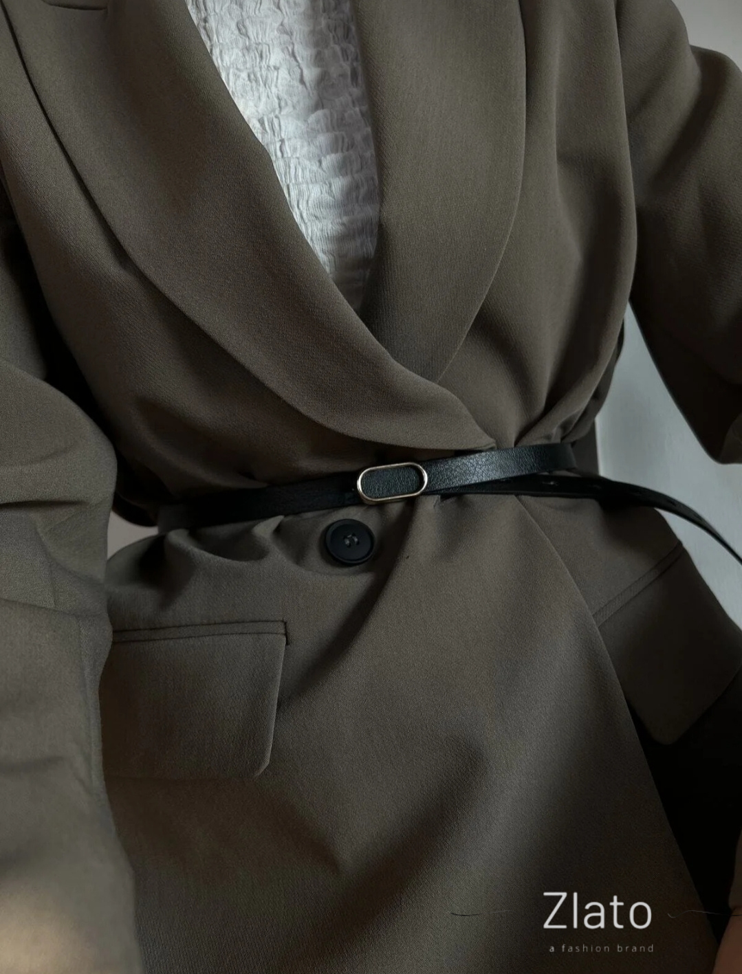 Zlato Kadın Oval Gold Kadın Pantolon Ceket Elbise Gömlek Kemeri